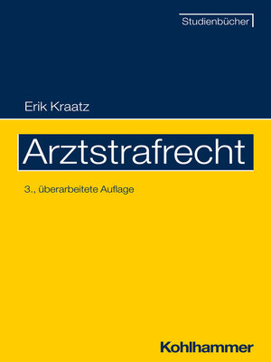 cover image of Arztstrafrecht